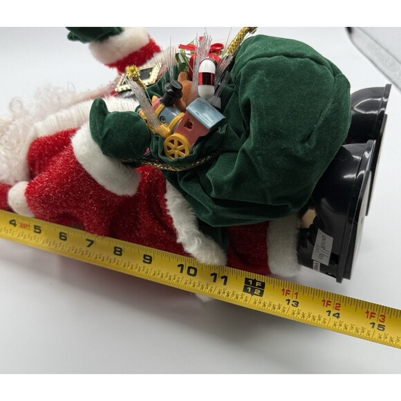 Vtg Avon Fiber Optic Santa Claus 14" Musical Light Up Christmas Figurine Video - Picture 5 of 16